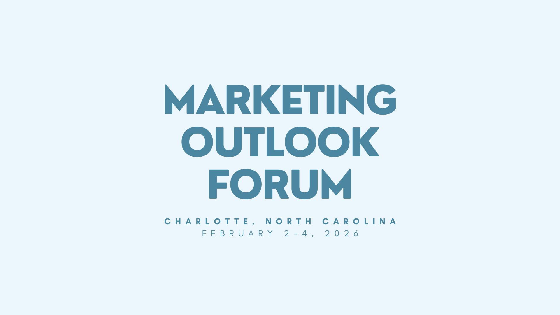 Marketing Outlook Forum