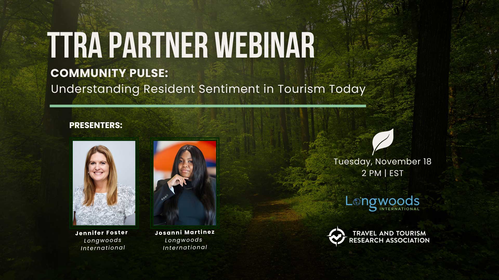 TTRA Webinar - Longwoods International